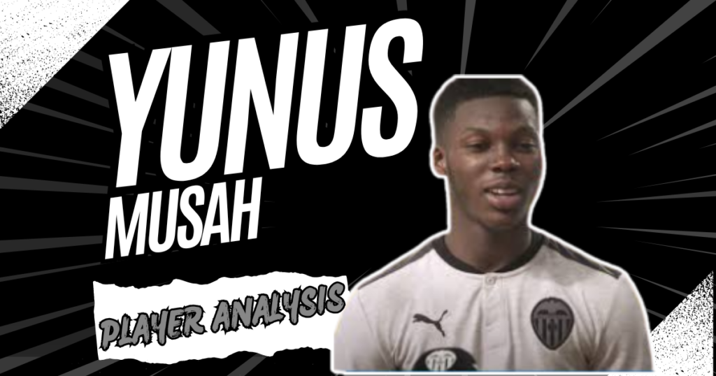 Yunus Musah in his Valencia jersey